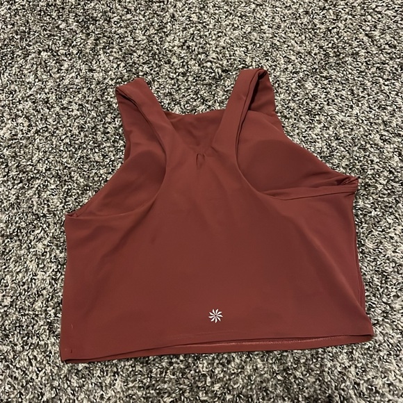 Athleta Racerback Tank with Built in Bra SZ S - Picture 2 of 3